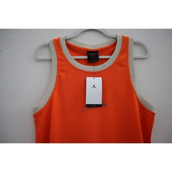 Nike Air Jordan HJ6368-820 Women's Sz S Orange Heritage Jumpman Jersey Dress - Picture 7 of 14